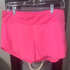 New size 8 tall lululemon shorts hot pink